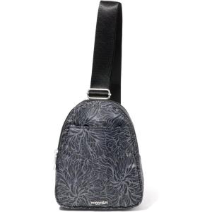 imageBaggallini Double Zip Mini SlingMidnight Blossom