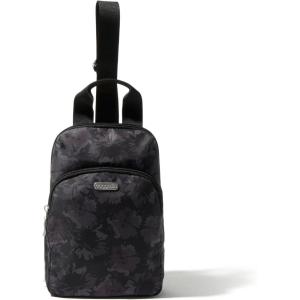 imageBaggallini Essential Small 12x7 Inch Sling Crossbody Bag with Convertible Adjustable Shoulder StrapMidnight Garden