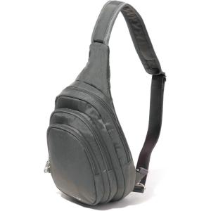 imageBaggallini Securtex AntiTheft Triple Zip Sling  Travel Backpack Sling Bag Crossbody  RFID Wallet Locking ZipperCharcoal