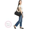 imageBaggallini Anywhere Hobo Crossbody Women 13x95 WaterResistant Travel Purse Handbag Shoulder Bag WRFID WristletBlack