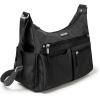imageBaggallini Anywhere Hobo Crossbody Women 13x95 WaterResistant Travel Purse Handbag Shoulder Bag WRFID WristletBlack