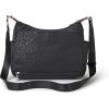 imageBaggallini Anywhere Hobo Crossbody Women 13x95 WaterResistant Travel Purse Handbag Shoulder Bag WRFID WristletBlack Cheetah