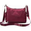 imageBaggallini Anywhere Hobo Crossbody Women 13x95 WaterResistant Travel Purse Handbag Shoulder Bag WRFID WristletDark Cherry