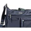 imageBaggallini Anywhere Hobo Crossbody Women 13x95 WaterResistant Travel Purse Handbag Shoulder Bag WRFID WristletFrench Navy