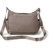 imageBaggallini Anywhere Hobo Crossbody Women 13x95 WaterResistant Travel Purse Handbag Shoulder Bag WRFID WristletPortobello Shimmer