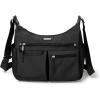 imageBaggallini Anywhere Hobo Crossbody Women 13x95 WaterResistant Travel Purse Handbag Shoulder Bag WRFID WristletBlack