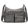 imageBaggallini Anywhere Hobo Crossbody Women 13x95 WaterResistant Travel Purse Handbag Shoulder Bag WRFID WristletSterling Shimmer