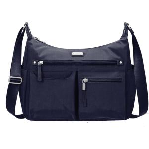 imageBaggallini Anywhere Hobo Crossbody Women 13x95 WaterResistant Travel Purse Handbag Shoulder Bag WRFID WristletNavy
