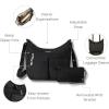 imageBaggallini Everywhere Bagg Crossbody Women 11x9 Lightweight Nylon Hobo WaterResistant Travel Bag WRFID ProtectionBlack