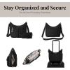 imageBaggallini Everywhere Bagg Crossbody Women 11x9 Lightweight Nylon Hobo WaterResistant Travel Bag WRFID ProtectionBlack