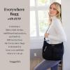 imageBaggallini Everywhere Bagg Crossbody Women 11x9 Lightweight Nylon Hobo WaterResistant Travel Bag WRFID ProtectionBlack
