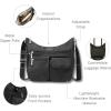 imageBaggallini Everywhere Bagg Crossbody Women 11x9 Lightweight Nylon Hobo WaterResistant Travel Bag WRFID ProtectionBlack Cheetah Eemboss