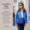 imageBaggallini Everywhere Bagg Crossbody Women 11x9 Lightweight Nylon Hobo WaterResistant Travel Bag WRFID ProtectionBlack Hydrangea