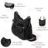imageBaggallini Everywhere Bagg Crossbody Women 11x9 Lightweight Nylon Hobo WaterResistant Travel Bag WRFID ProtectionBlack Quilt