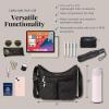 imageBaggallini Everywhere Bagg Crossbody Women 11x9 Lightweight Nylon Hobo WaterResistant Travel Bag WRFID ProtectionBlack Quilt