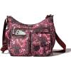imageBaggallini Everywhere Bagg Crossbody Women 11x9 Lightweight Nylon Hobo WaterResistant Travel Bag WRFID ProtectionBlush Opal