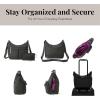 imageBaggallini Everywhere Bagg Crossbody Women 11x9 Lightweight Nylon Hobo WaterResistant Travel Bag WRFID ProtectionCharcoal