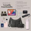 imageBaggallini Everywhere Bagg Crossbody Women 11x9 Lightweight Nylon Hobo WaterResistant Travel Bag WRFID ProtectionCharcoal