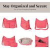imageBaggallini Everywhere Bagg Crossbody Women 11x9 Lightweight Nylon Hobo WaterResistant Travel Bag WRFID ProtectionFlamingo
