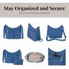 imageBaggallini Everywhere Bagg Crossbody Women 11x9 Lightweight Nylon Hobo WaterResistant Travel Bag WRFID ProtectionLapis