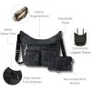 imageBaggallini Everywhere Bagg Crossbody Women 11x9 Lightweight Nylon Hobo WaterResistant Travel Bag WRFID ProtectionMidnight Blossom