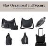 imageBaggallini Everywhere Bagg Crossbody Women 11x9 Lightweight Nylon Hobo WaterResistant Travel Bag WRFID ProtectionMidnight Blossom