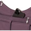 imageBaggallini Everywhere Bagg Crossbody Women 11x9 Lightweight Nylon Hobo WaterResistant Travel Bag WRFID ProtectionMisty Purple