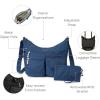 imageBaggallini Everywhere Bagg Crossbody Women 11x9 Lightweight Nylon Hobo WaterResistant Travel Bag WRFID ProtectionPacific