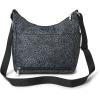 imageBaggallini Everywhere Bagg Crossbody Women 11x9 Lightweight Nylon Hobo WaterResistant Travel Bag WRFID ProtectionPewter Floral