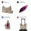 imageBaggallini Everywhere Bagg Crossbody Women 11x9 Lightweight Nylon Hobo WaterResistant Travel Bag WRFID ProtectionPortobello