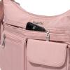 imageBaggallini Everywhere Bagg Crossbody Women 11x9 Lightweight Nylon Hobo WaterResistant Travel Bag WRFID ProtectionWoodrose