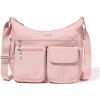 imageBaggallini Everywhere Bagg Crossbody Women 11x9 Lightweight Nylon Hobo WaterResistant Travel Bag WRFID ProtectionWoodrose