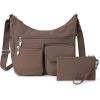 imageBaggallini Everywhere Bagg Crossbody Women 11x9 Lightweight Nylon Hobo WaterResistant Travel Bag WRFID ProtectionPortobello