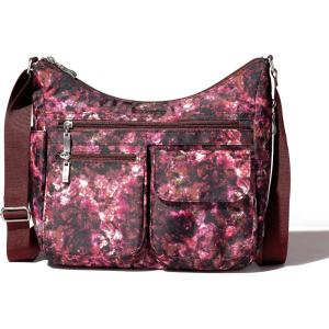 imageBaggallini Everywhere Bagg Crossbody Women 11x9 Lightweight Nylon Hobo WaterResistant Travel Bag WRFID ProtectionBlush Opal
