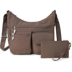 imageBaggallini Everywhere Bagg Crossbody Women 11x9 Lightweight Nylon Hobo WaterResistant Travel Bag WRFID ProtectionPortobello