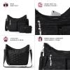 imageBaggallini Modern Everywhere Crossbody Women 11x9x45 RFID Hobo BagBlack Quilt