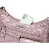imageBaggallini Modern Everywhere Crossbody Women 11x9x45 RFID Hobo BagRose Metallic Quilt