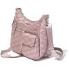 imageBaggallini Modern Everywhere Crossbody Women 11x9x45 RFID Hobo BagRose Metallic Quilt