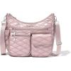 imageBaggallini Modern Everywhere Crossbody Women 11x9x45 RFID Hobo BagRose Metallic Quilt