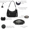 imageBaggallini Modern Pocket Half Moon 11quotx105quot Shoulder Women WReplaceable Straps Converts to Crossbody BagBlack