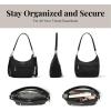 imageBaggallini Modern Pocket Half Moon 11quotx105quot Shoulder Women WReplaceable Straps Converts to Crossbody BagBlack