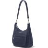 imageBaggallini Modern Pocket Half Moon 11quotx105quot Shoulder Women WReplaceable Straps Converts to Crossbody BagFrench Navy