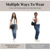 imageBaggallini Modern Pocket Half Moon 11quotx105quot Shoulder Women WReplaceable Straps Converts to Crossbody BagFrench Navy
