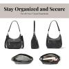 imageBaggallini Modern Pocket Half Moon 11quotx105quot Shoulder Women WReplaceable Straps Converts to Crossbody BagMidnight Blossom Print