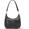 imageBaggallini Modern Pocket Half Moon 11quotx105quot Shoulder Women WReplaceable Straps Converts to Crossbody BagMidnight Blossom Print