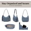 imageBaggallini Modern Pocket Half Moon 11quotx105quot Shoulder Women WReplaceable Straps Converts to Crossbody BagMist