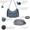 imageBaggallini Modern Pocket Half Moon 11quotx105quot Shoulder Women WReplaceable Straps Converts to Crossbody BagMist