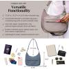 imageBaggallini Modern Pocket Half Moon 11quotx105quot Shoulder Women WReplaceable Straps Converts to Crossbody BagMist