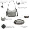 imageBaggallini Modern Pocket Half Moon 11quotx105quot Shoulder Women WReplaceable Straps Converts to Crossbody BagSterling Shimmer