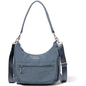 imageBaggallini Modern Pocket Half Moon 11quotx105quot Shoulder Women WReplaceable Straps Converts to Crossbody BagMist